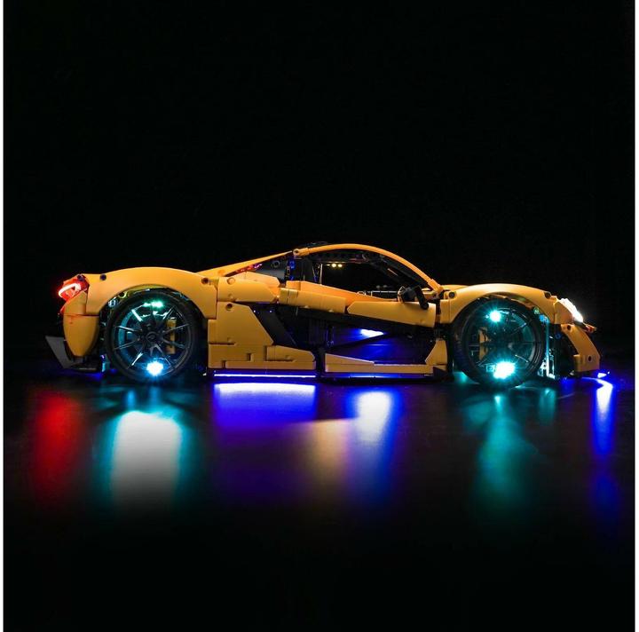 Image du produit BrickBling Kit d'éclairage LED pour LEGO McLaren P1 (42172), télécommande incluse