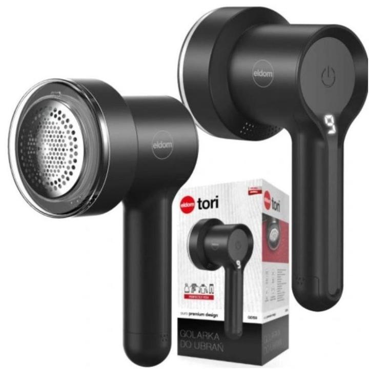 Actual product image Eldom TORI rechargeable and mains-powered clothes shaver