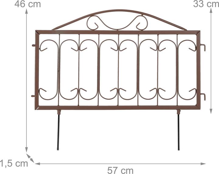 Produktbild Relaxdays 4x Beetzaun (150 cm)