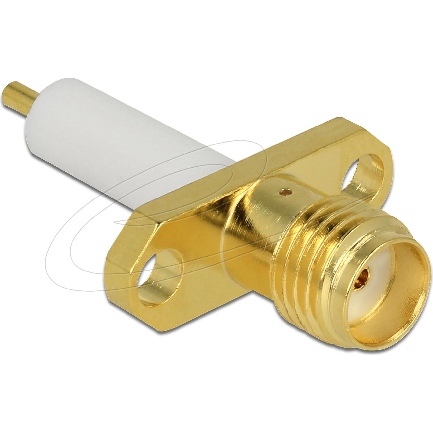 Delock Presa SMA 50 Ohm, Cavo + Spina elettrica, Oro