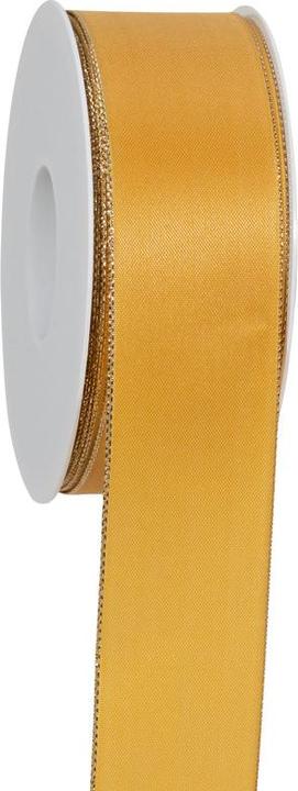 Produktbild Viana Dekoratives es Satinband mit schimmernder Goldkante für festliche Anlässe