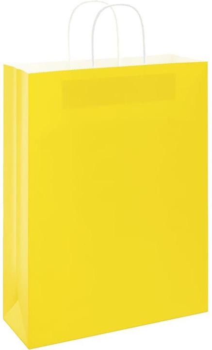 Produktbild VidaXL Kraftpapiertüten 50 Stk. mit Henkel Gelb 32x12x42 cm Papiertüte (Geschenktüte, 50 x)