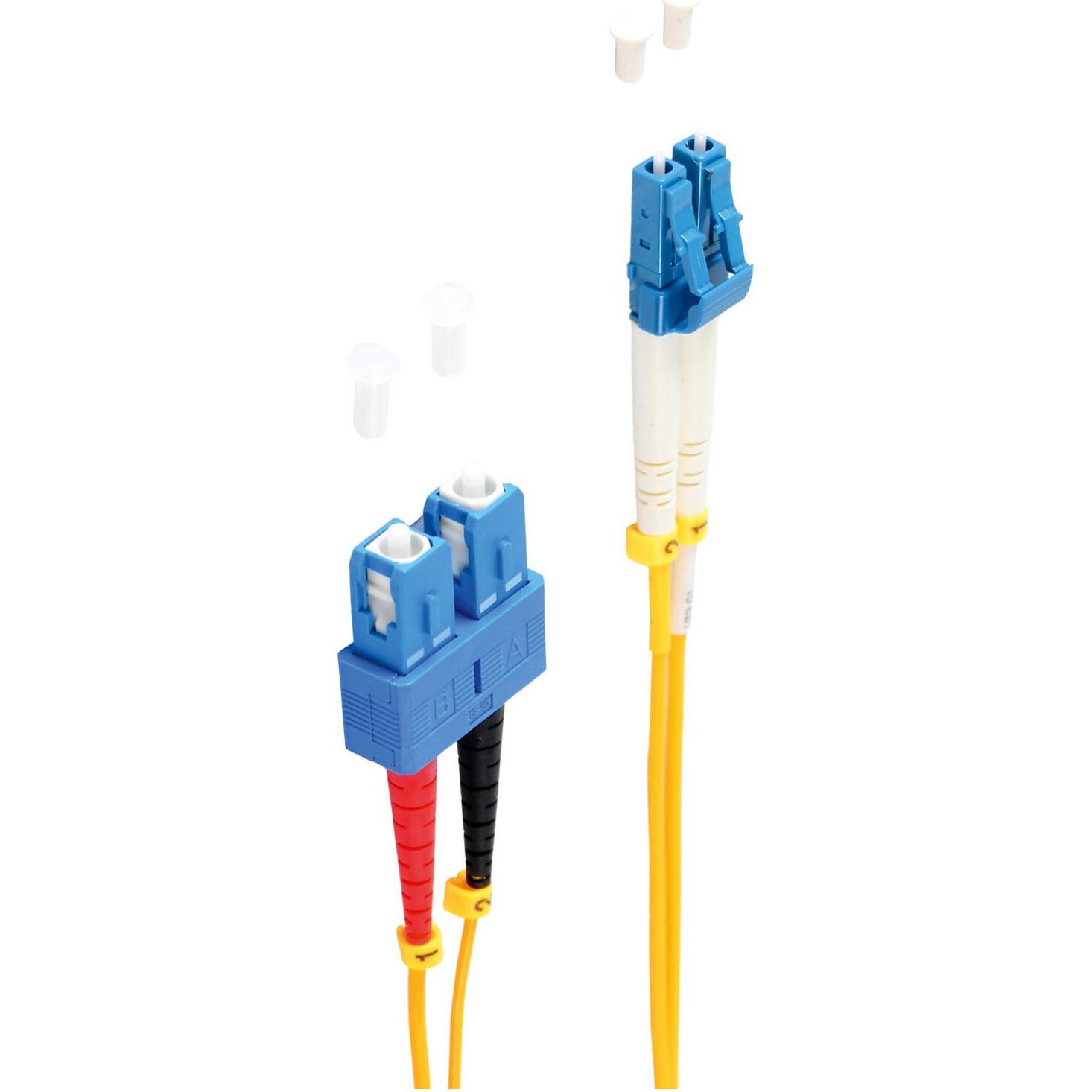 Shiverpeaks -BASIC-S--Duplex Patchkabel LC/SC 9/125µ, OS1/OS2, gelb 1,0m (1 m), Netzwerkkabel