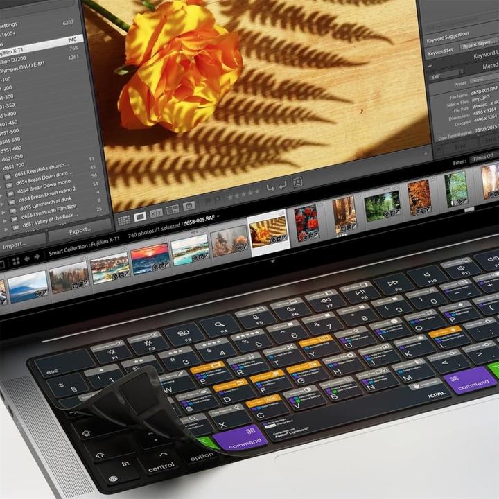 Image du produit JCPAL Verskin Lightroom Shortcuts Couverture de clavier pour MacBook Air 13" (M2 2022 / M3 2024) / Pro