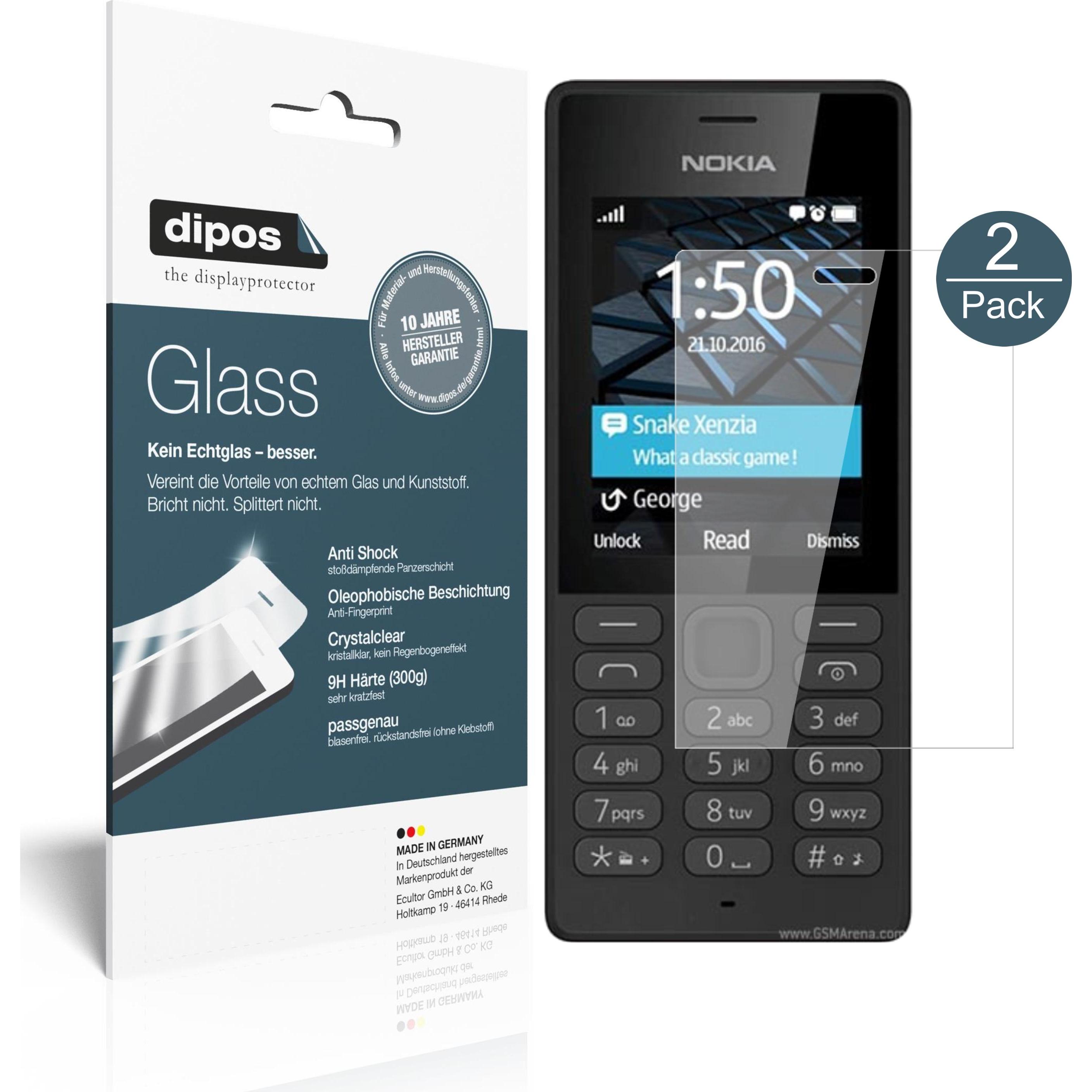 Dipos Displayschutz Anti-Shock (2 Stück, Nokia 150), Smartphone Schutzfolie, Transparent