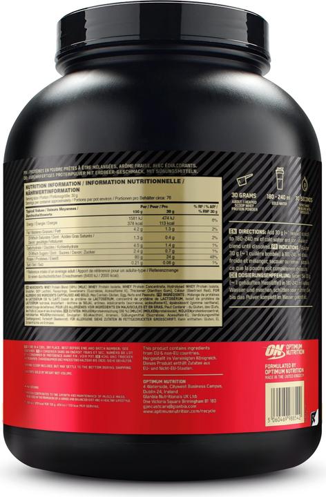 Produktbild Optimum Nutrition 100 Whey Gold Standard (Erdbeere, 1 x, 2533 g)