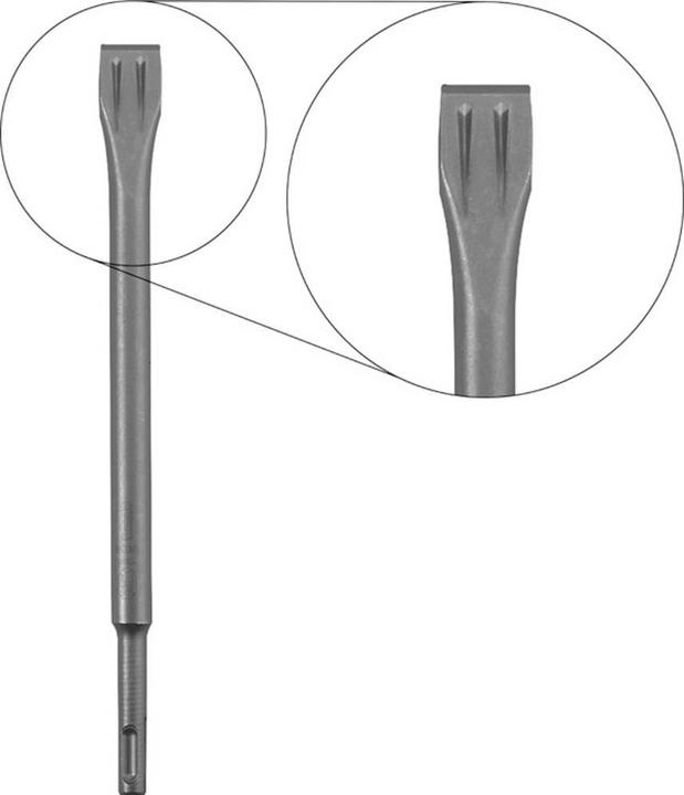 Actual product image kwb SDS plus chisel for hammer drill, flat chisel, 250 mm