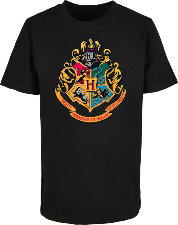Absolute Cult Kids Harry Potter - Hogwarts Crest Gold Basic Tee 2.0 - 124297 (110, 116)