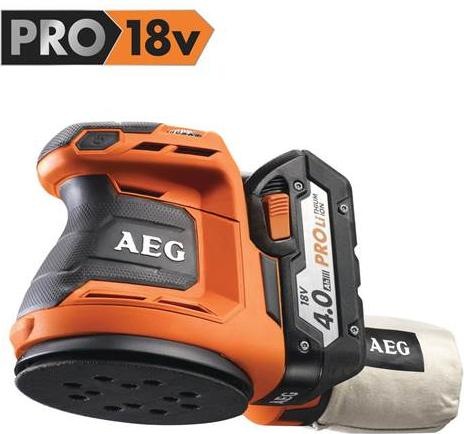 AEG BEX18-125 - 0, Levigatrice orbitale, 7000 RPM, 11000 RPM, 14000 OPM, 22000 OPM, batteria (Levigatrici rotorbitali, 0 W)