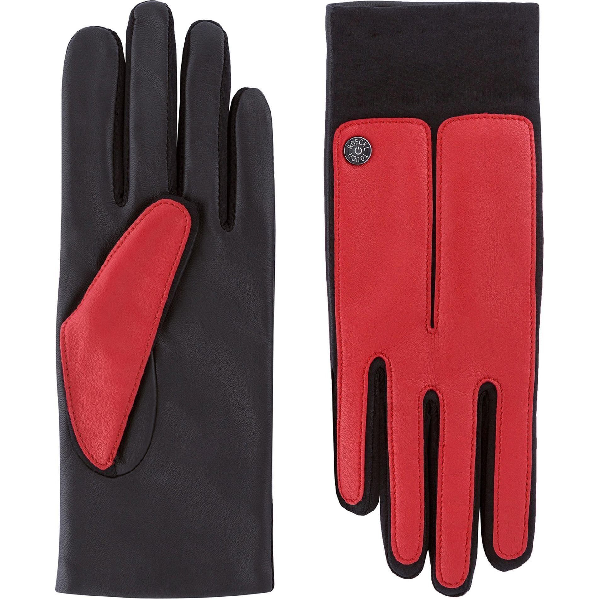 Roeckl, Damen, Handschuhe, Nappa Stockholm Touch Handschuhe Leder, Rot, (8)