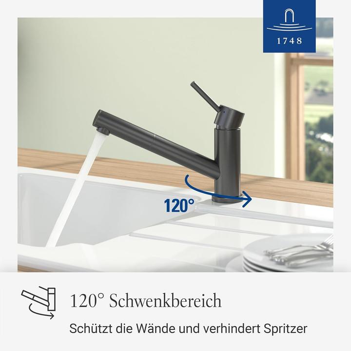 Produktbild Villeroy & Boch Como Shower Niederdruck Küchenarmatur, aus Edelstahl