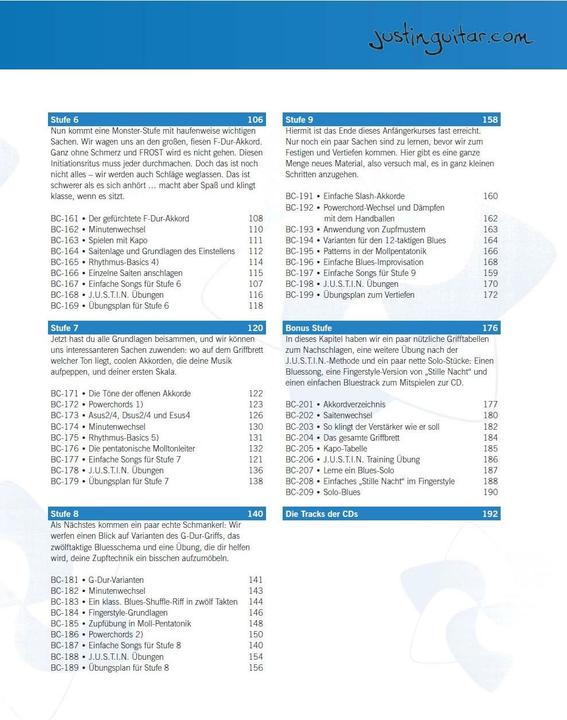 Produktbild Justinguitar.com - Gitarrenkurs für Anfänger (Deutsch, Justin Sandercoe, 2014)