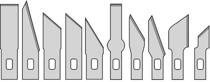 Actual product image Donau 10 Klingen Für Designermesser (Replacement blade)