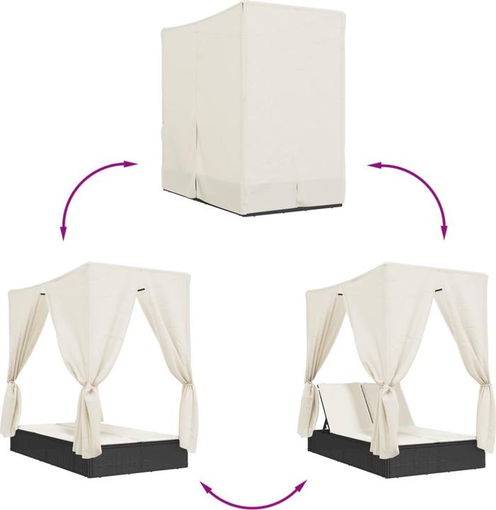 Immagine prodotto vidaXL Doppel-Sonnenliege (114 cm)