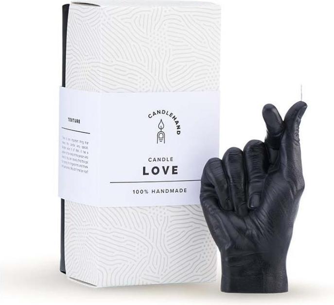 Image du produit Candle Hand Love Noir (1 pcs)