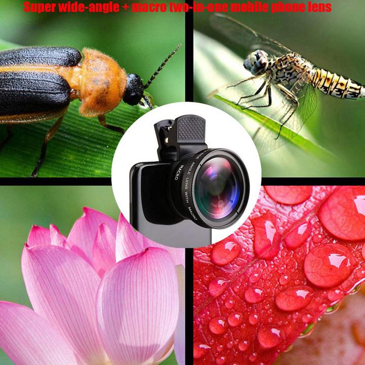 Produktbild PhoneLook 2 in 1 austauschbare Smartphone Kamera Objektive universal Makro & Weitwinkel