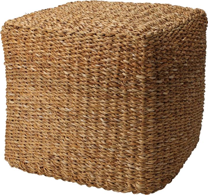 Home&Styling Pouf Carré Naturel 40x40x38 cm