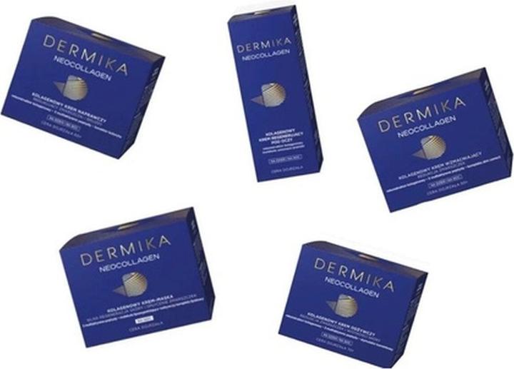 Dermika Luxury Neocollagen 50+ collagen strengthening cream for wrinkle reduction for day / night (24h Creme)