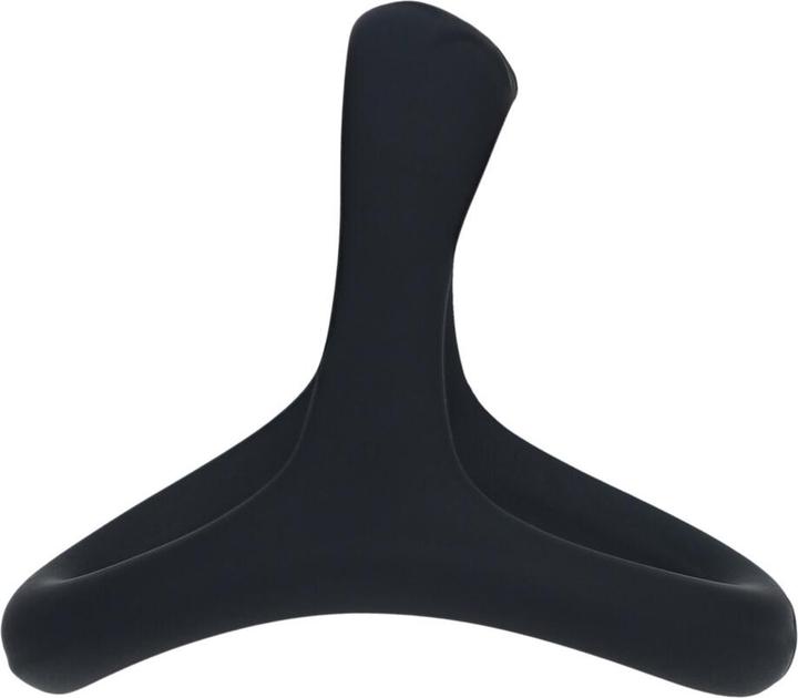 Actual product image Shots Soft Bead Grip Silicone Cock and Ball Ring - Black (4.50 cm)