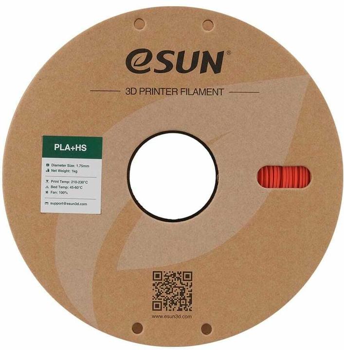 Actual product image eSUN EPLA+HS 1.75mm RED 1kg (PLA, 1.75 mm, 1000 g, Red)