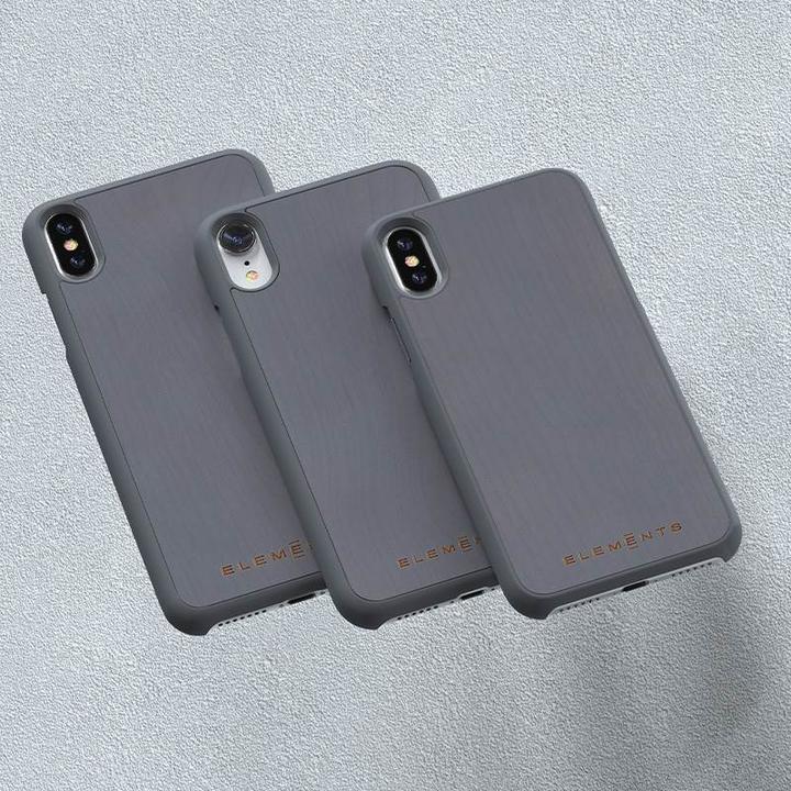 Actual product image Nordic Elements Original Gefion - Iphone Xr Case with Real Maple Wood (Medium Gray) (Apple iPhone XR)