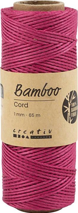 Produktbild Creativ Company Bambuskordel 1 mm, 65 m Dunkelpink (65 m)