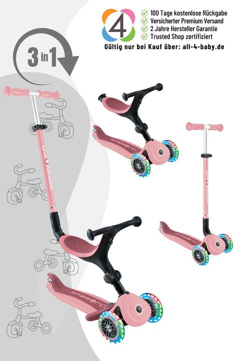 Actual product image Globber Go Up Active Lights tricycle