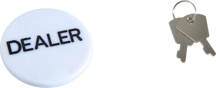 Image du produit Homcom Mallette de poker incluant un set de poker (Allemand, Français, Italien, Anglais)