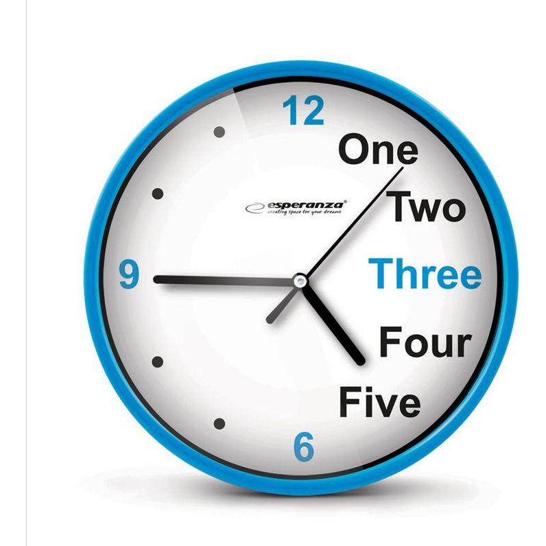 Esperanza, Orologio da parete, Wall Clock Prague Blue
