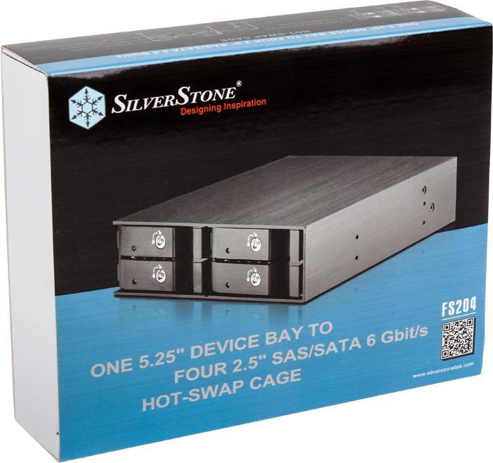 Produktbild Silverstone FS204 Gehäuse für Speicherlaufwerke