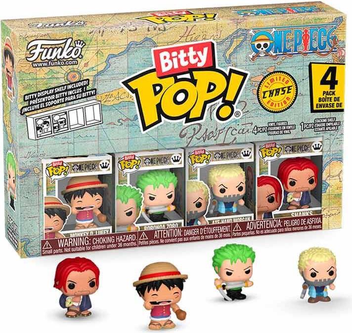 Actual product image Funko BITTY POP 4 Pack One Piece Monkey D. Luffy