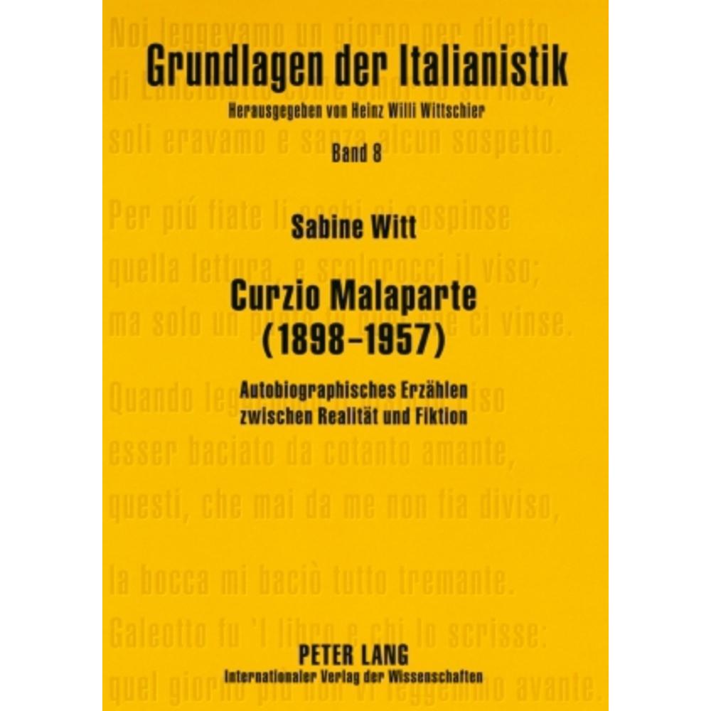 Curzio Malaparte (1898-1957), Fachbücher von Sabine Witt