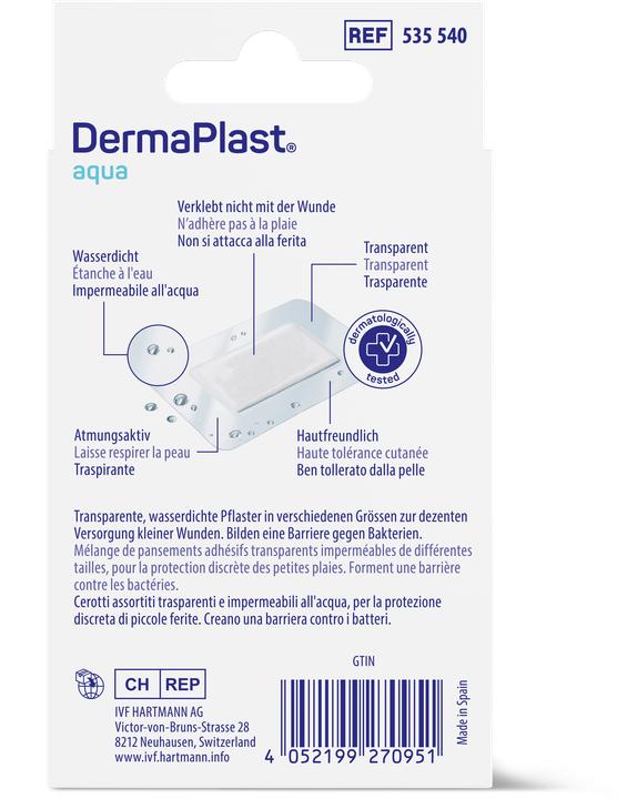 Actual product image DermaPlast aqua (20 x)
