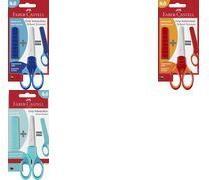 Produktbild Faber-Castell Schulschere GRIP, trkis, auf Blisterkarte (13.50 cm)