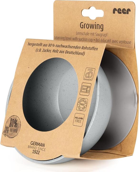 Actual product image Reer Growing Bowl with suction cup grey