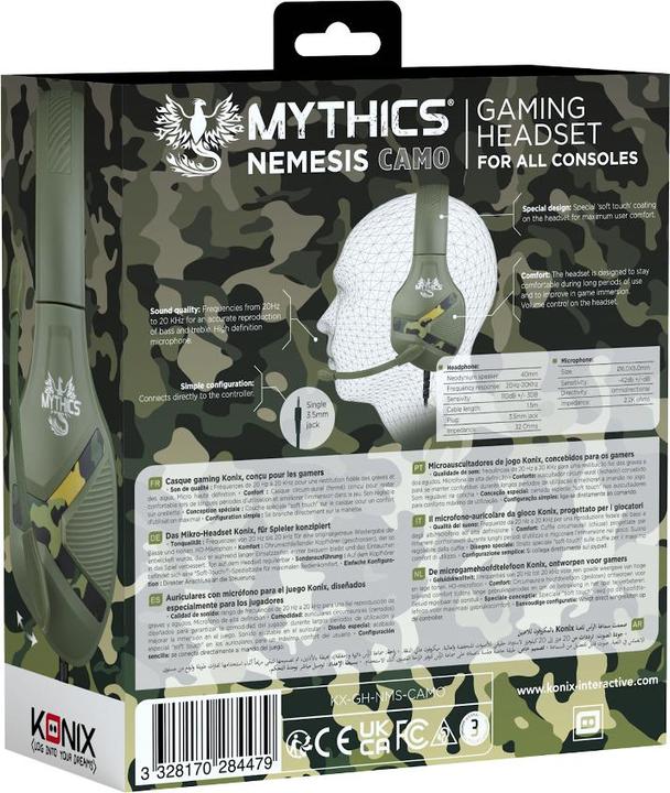Produktbild Konix Casque Nemesis camouflage - Mythics (Kabelgebunden)