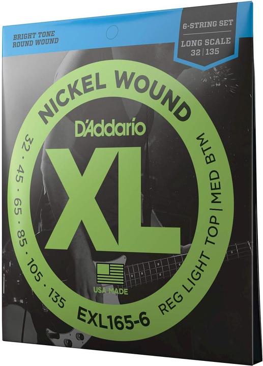 Produktbild D'Addario Exl165-6 (6x, E-Bass, 0.14")