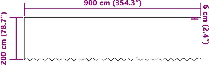 Produktbild vidaXL Lichtfilternde Vorhänge (900 x 200 cm)