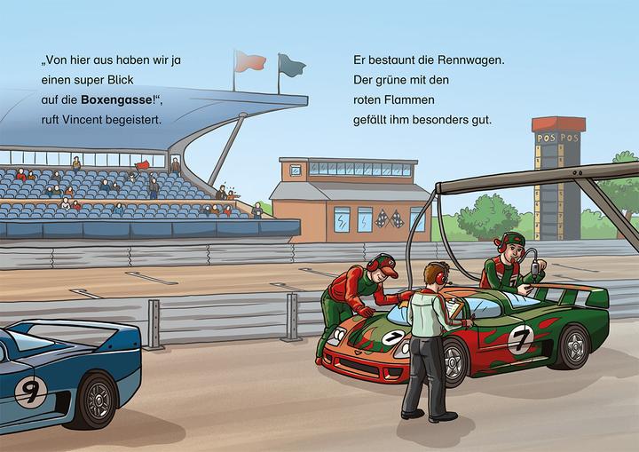 Produktbild Leselöwen 1. Klasse - Ein spannendes Autorennen (Deutsch, Katja Richert, Loewe Erstlesebücher, Michael Böhm, 2018)