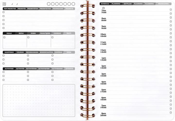Image du produit Clairefontaine CLAIREFON Agenda AgeBag non daté 78239C my Daily 125 feuilles tabac A5 (A5, 1 jour / 1 page)