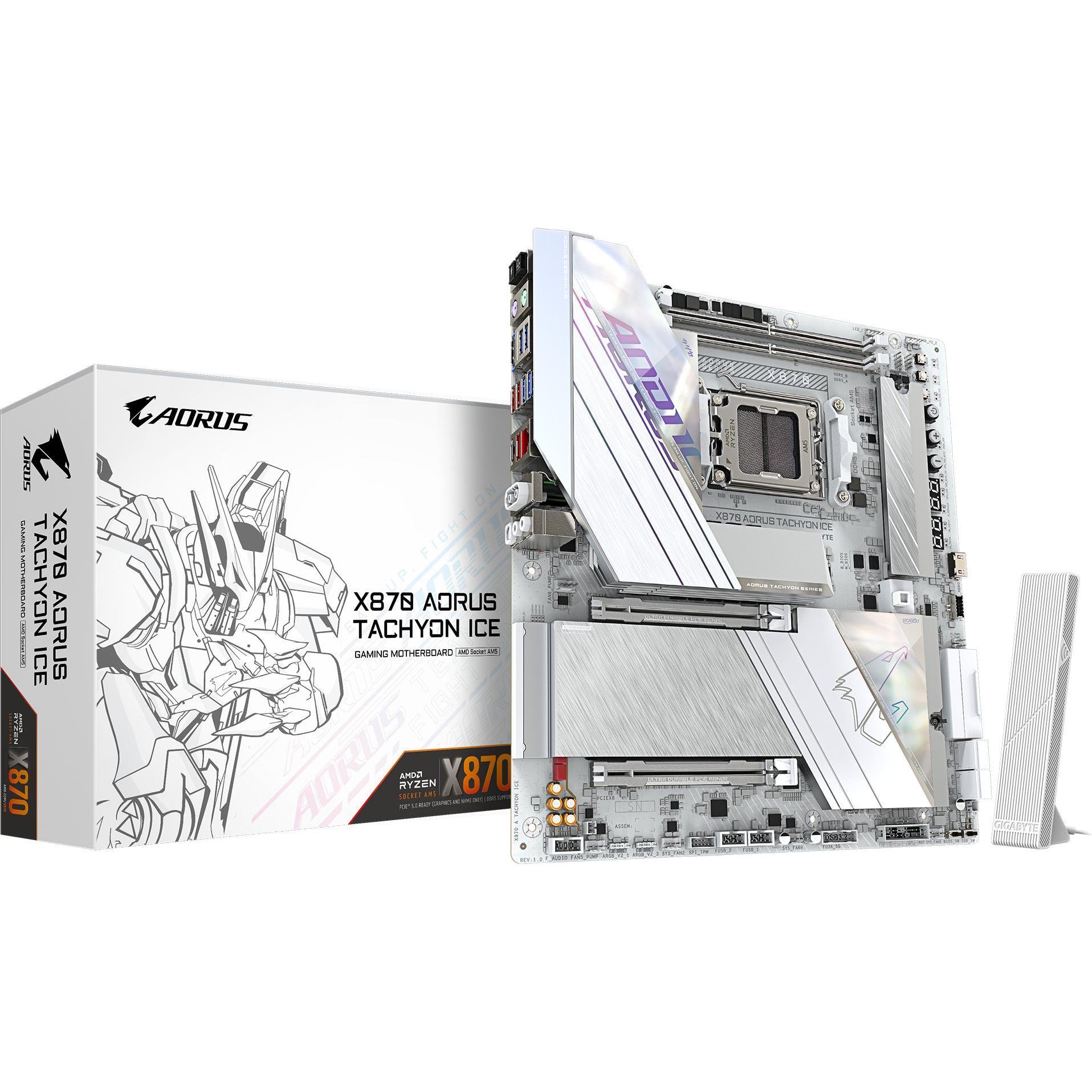 Gigabyte X870 A TACHYON ICE AM5 ATX MB (AM5, AMD X870, E-ATX), Mainboard