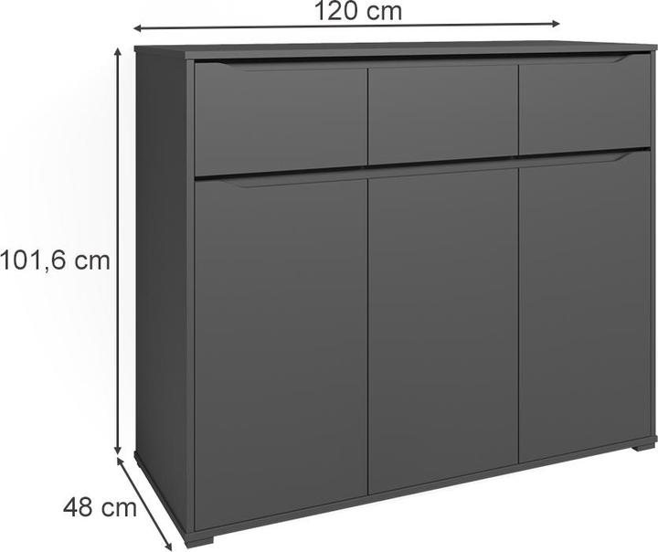 Actual product image Vicco Ruben (120 x 48 x 102 cm)