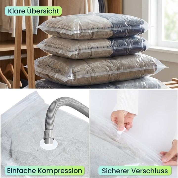 Produktbild Ideoon Premium Vakuumbeutel Set für Kleidung & Bettwäsche