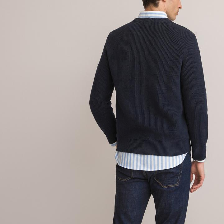 Actual product image La Redoute Collections Knitted jumper with pearl pattern (L)