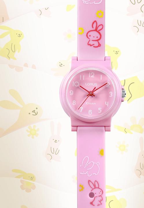 Immagine prodotto Lorus Coniglietto rosa per bambini (Orologio da polso analogico, 27 mm)