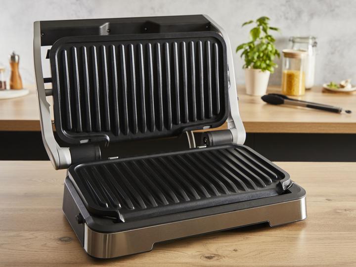 Actual product image Tefal OptiGrill 2-in-1 incl. grill tongs Contact grill (GC773D), stainless steel