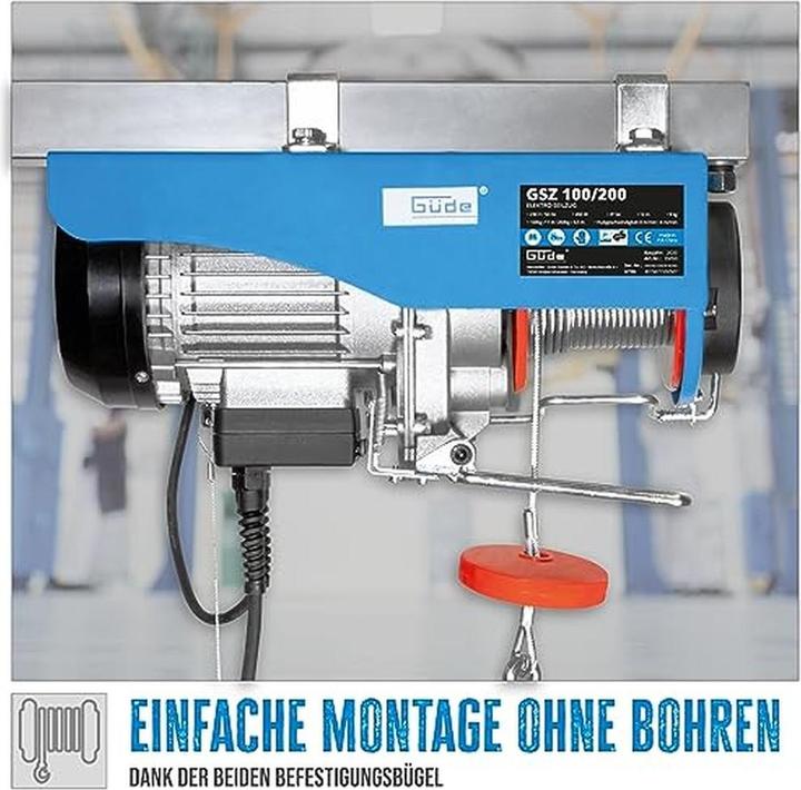 Actual product image Güde Electric cable pull