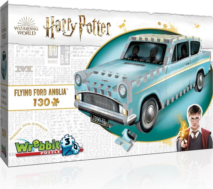 Actual product image Wrebbit 3D Harry Potter: Flying Ford Anglia 3D (130 pieces) (130 pieces)