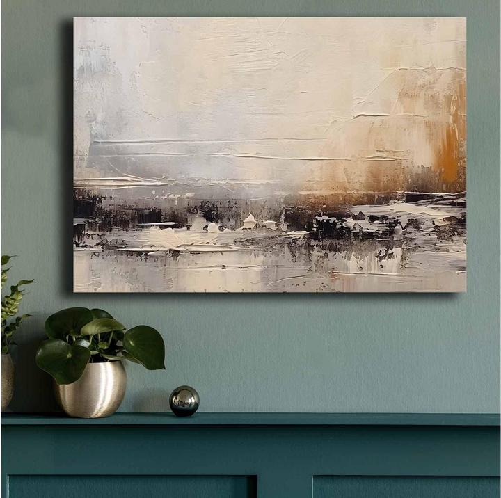 Image du produit Wallxpert Bild Grau/Schwarz (100 x 70 cm)