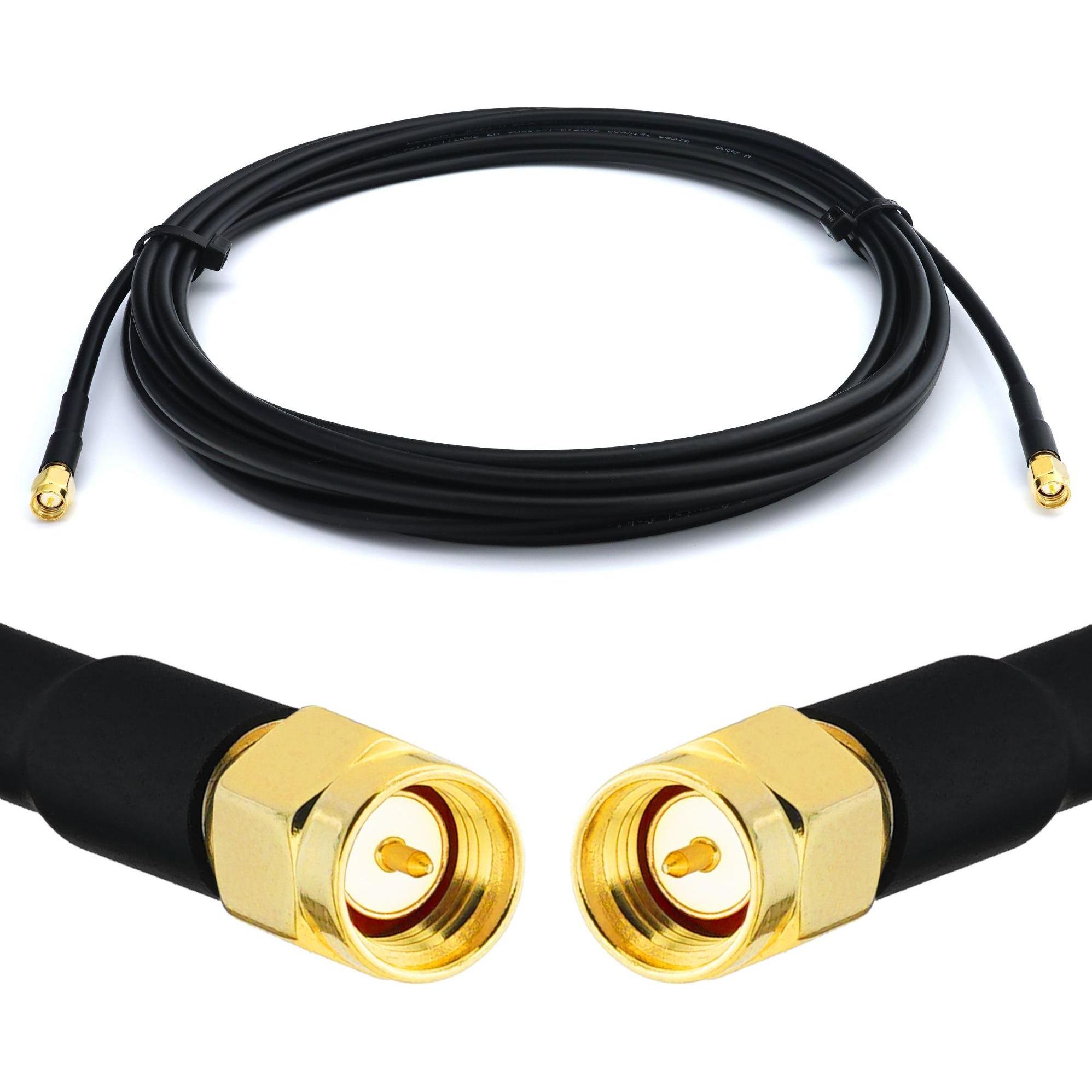 Rangeful SMA Male to SMA Male 12m RG58/U Coaxial Cable RG58-SM-SM-12, Cavo antenna